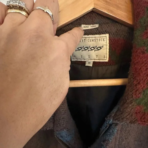 Vintage southwestern Multicolor Patterned Men's Jacket size M - Picture 14 of 15